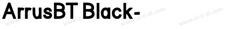ArrusBT Black字体转换